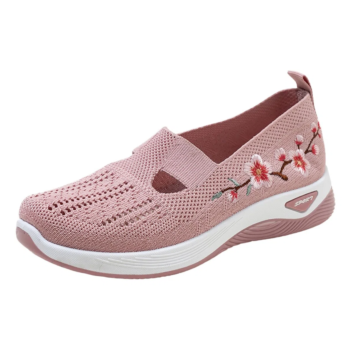 Scarpe Ortopediche Donna Estive Senza Lacci Scarpe Slip On da Corsa Camminare Comode Ginnastica Morbida Sneakers Traspiranti Leggere Antiscivolo Sneakers Diabetici Pianta Larga Sanitarie Outdoor Sport