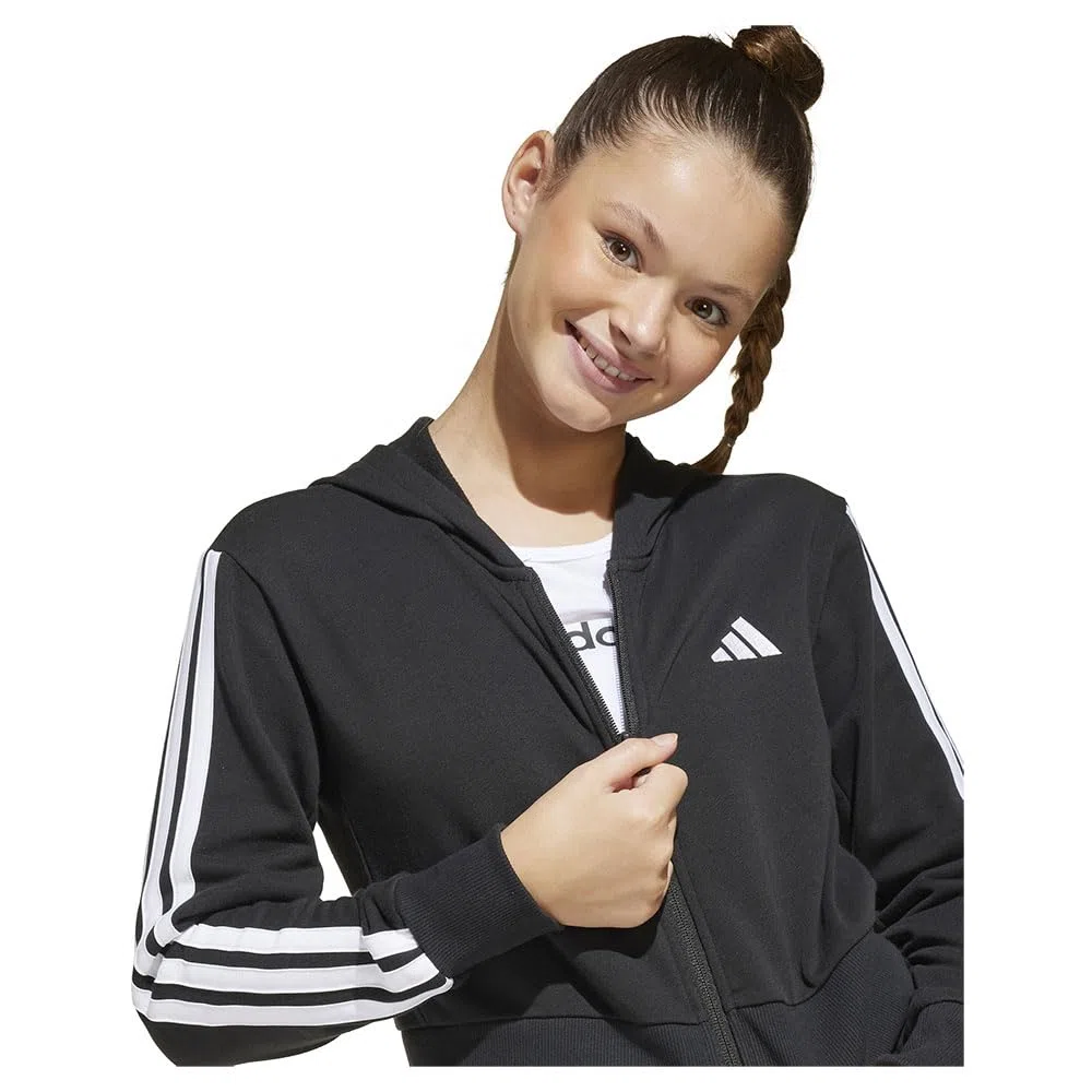 adidas Kids Felpa con Cappuccio Essentials Full-Zip Junior