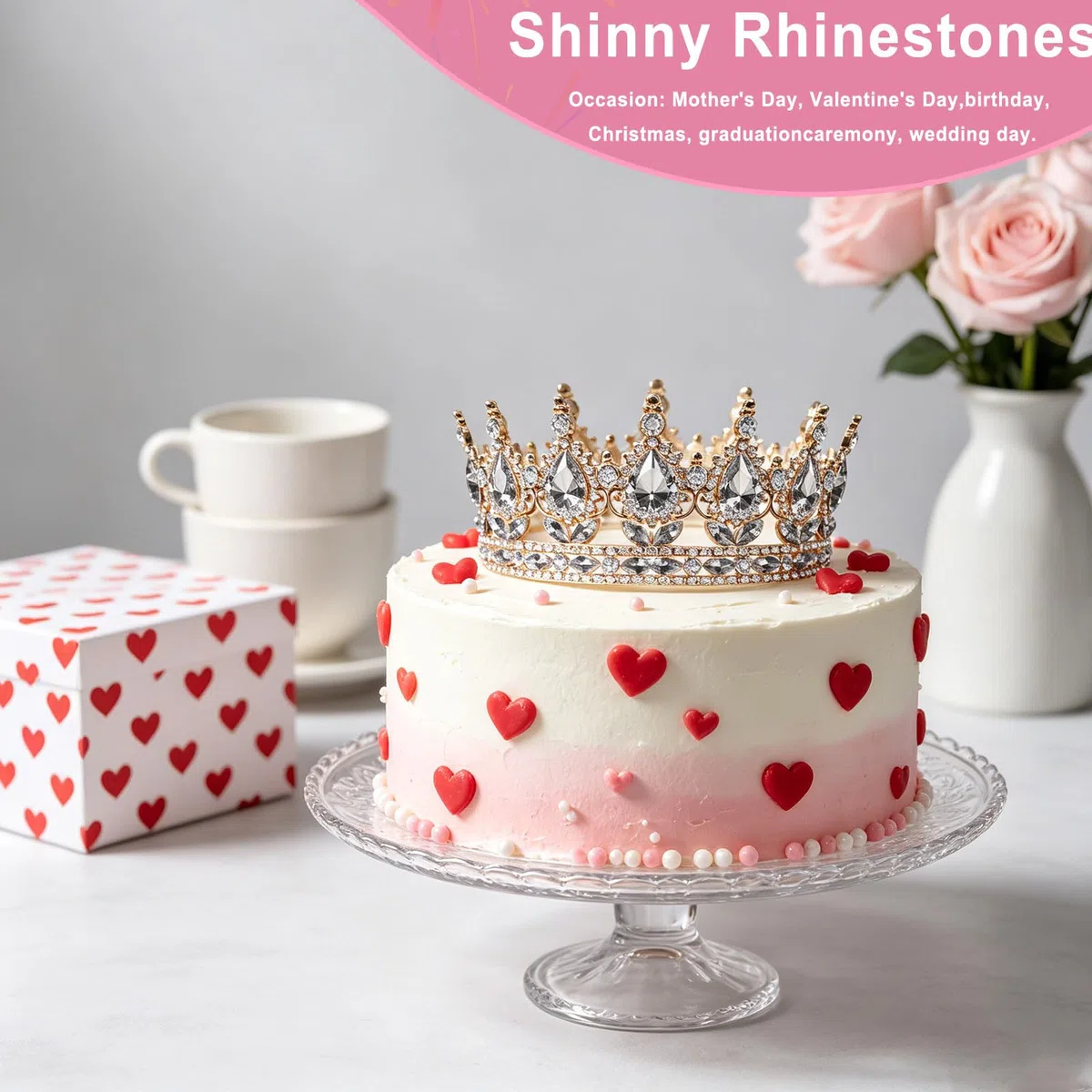 Ragazza Corona Regina, Corona Scintillante, Bellissimo Tiara Principessa, può Essere Indossato come Regalo per Matrimoni, Fotografia, Feste di Compleanno