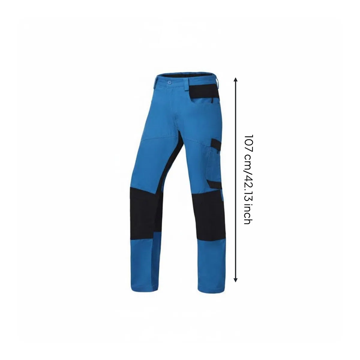 Qianly Pantaloni Antitaglio Tasche Multiple Pantaloni Antitaglio Motosega Certificazione EN Standard 11393-2 Abbigliamento Protettivo per Professionisti, Azzurro 36