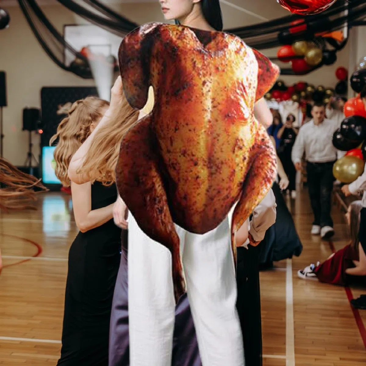 Costume da Arrosto di Halloween Riutilizzabile, Costume da Cosplay per Ringraziamento e Feste, Divertente Travestimento per Adulti- M Adult