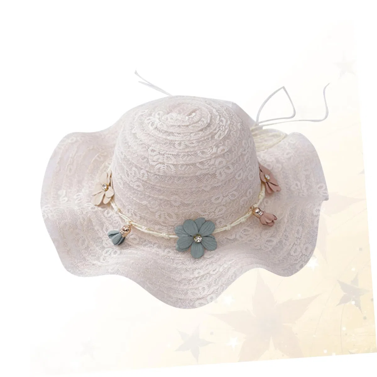 Holibanna 3pezzi Cappello Sole per Cappello Visiera Protezione UV Design per e attività all Colore Latte
