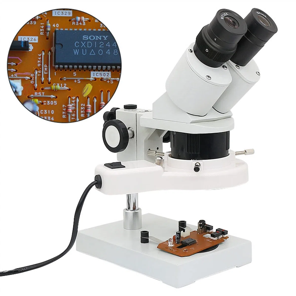 20X 40X Illuminato Industriale Stereo Microscopio Saldatura Riparazione Strumento per la Riparazione Dell'orologio Del Telefono Mobile Orologio Riparazione PCB Ispe