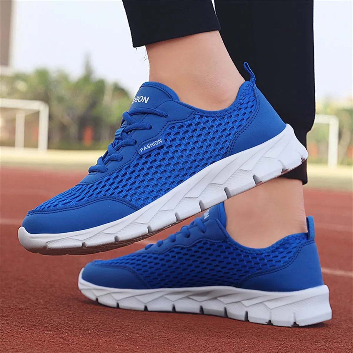 Scarpe sportive da uomo Mesh 40-45: sneakers da uomo traforate, scarpe da corsa traspiranti da uomo con lacci, scarpe casual testi, scarpe da trekking ed escursionismo antiscivolo, comode