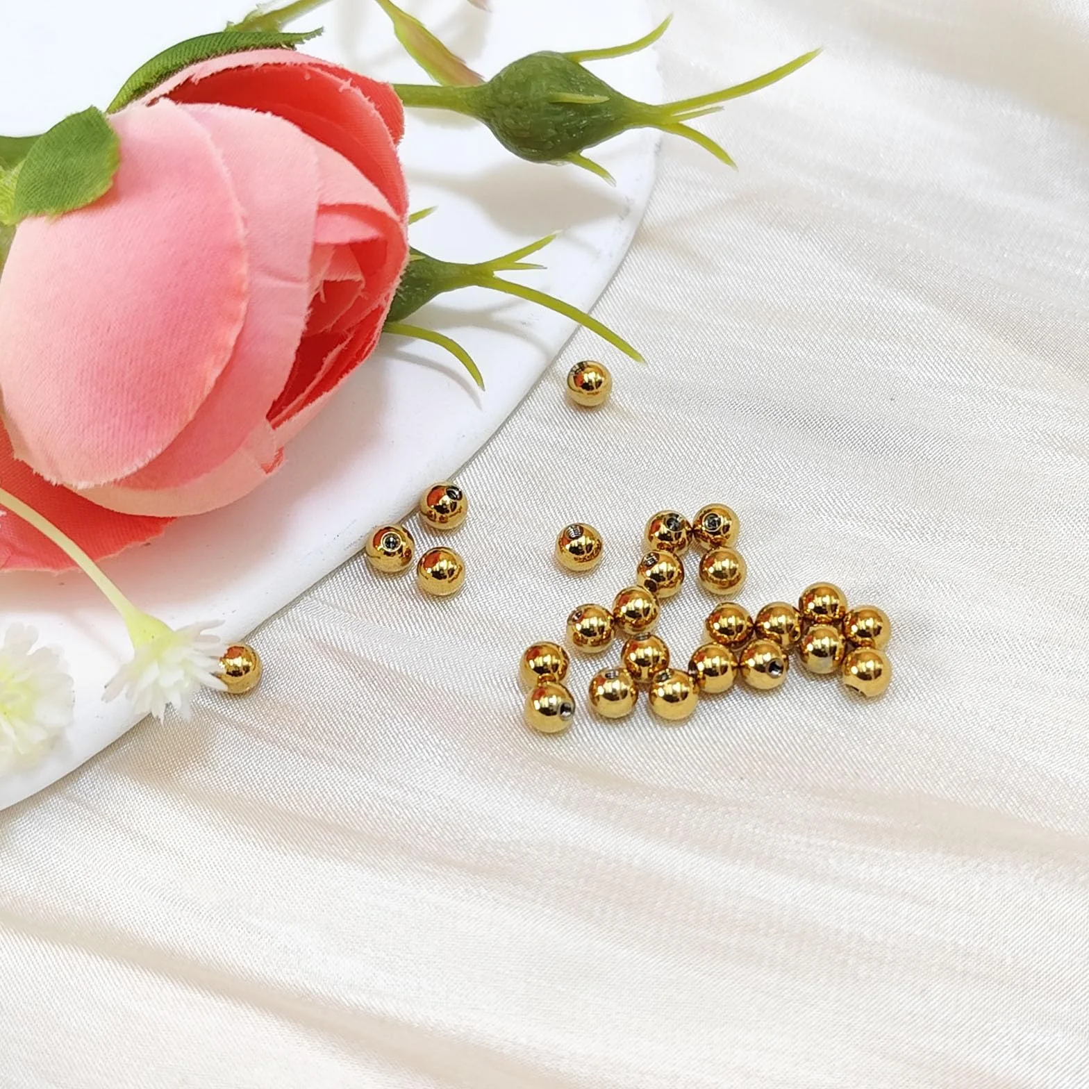 16G 14G 3/4/5/6mm Piercing Ball 25 Pzs Oro Piercing Palline Ricambio Palline Piercing Palla per Piercing Labret Monroe Tragus Helix Orecchino Bar Capezzolo Lingua Ombelico Piercing