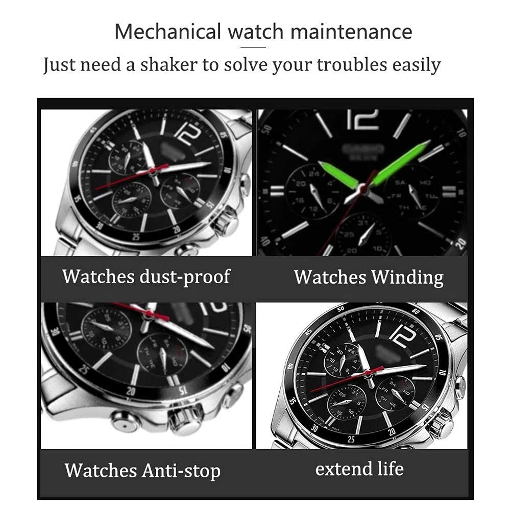 Automatico Orologio di Orologio, 4+5 scatole di archiviazione della Casella creatività1