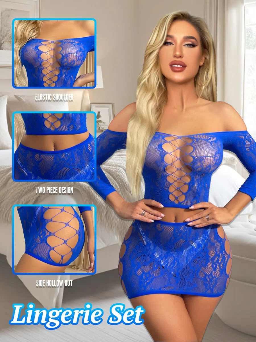 Buitifo Set Lingerie Donna Bodysuit Biancheria da Notte Sexy