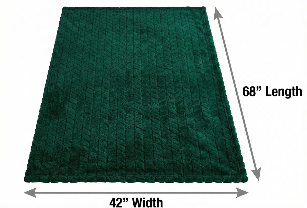 EverSnug Coperta da viaggio di alta qualità, morbida coperta 2 in 1, con federa morbida, custodia per bagaglio a mano e clip per zaino (verde foresta)
