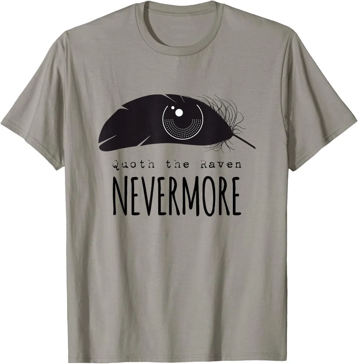 Edgar Allan Poe Il Corvo Nevermore Maglietta