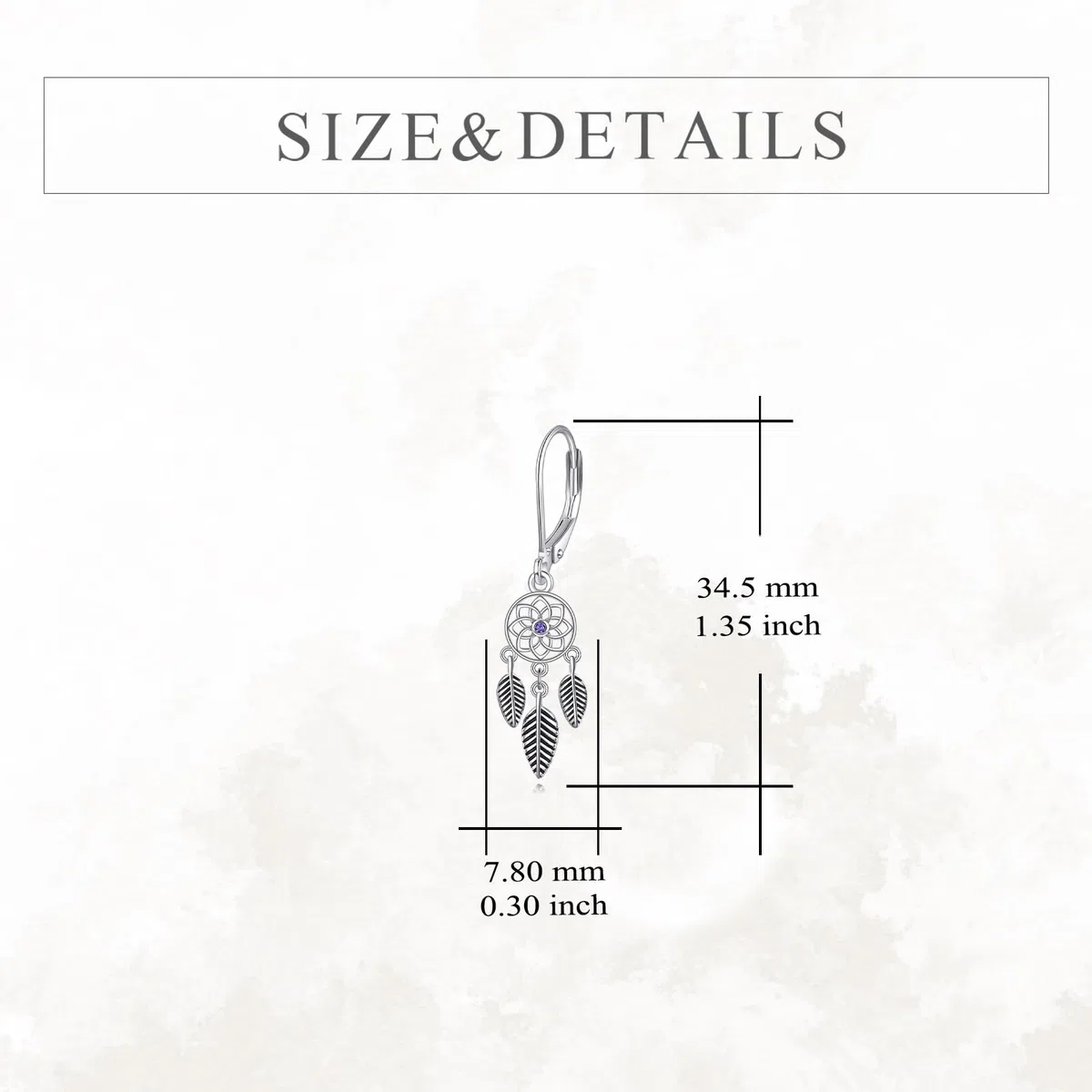 VONALA Orecchini acchiappasogni per donne e ragazze, in argento Sterling con turchese e piume, orecchini pendenti in stile bohémien, gioielli regalo per donne e ragazze