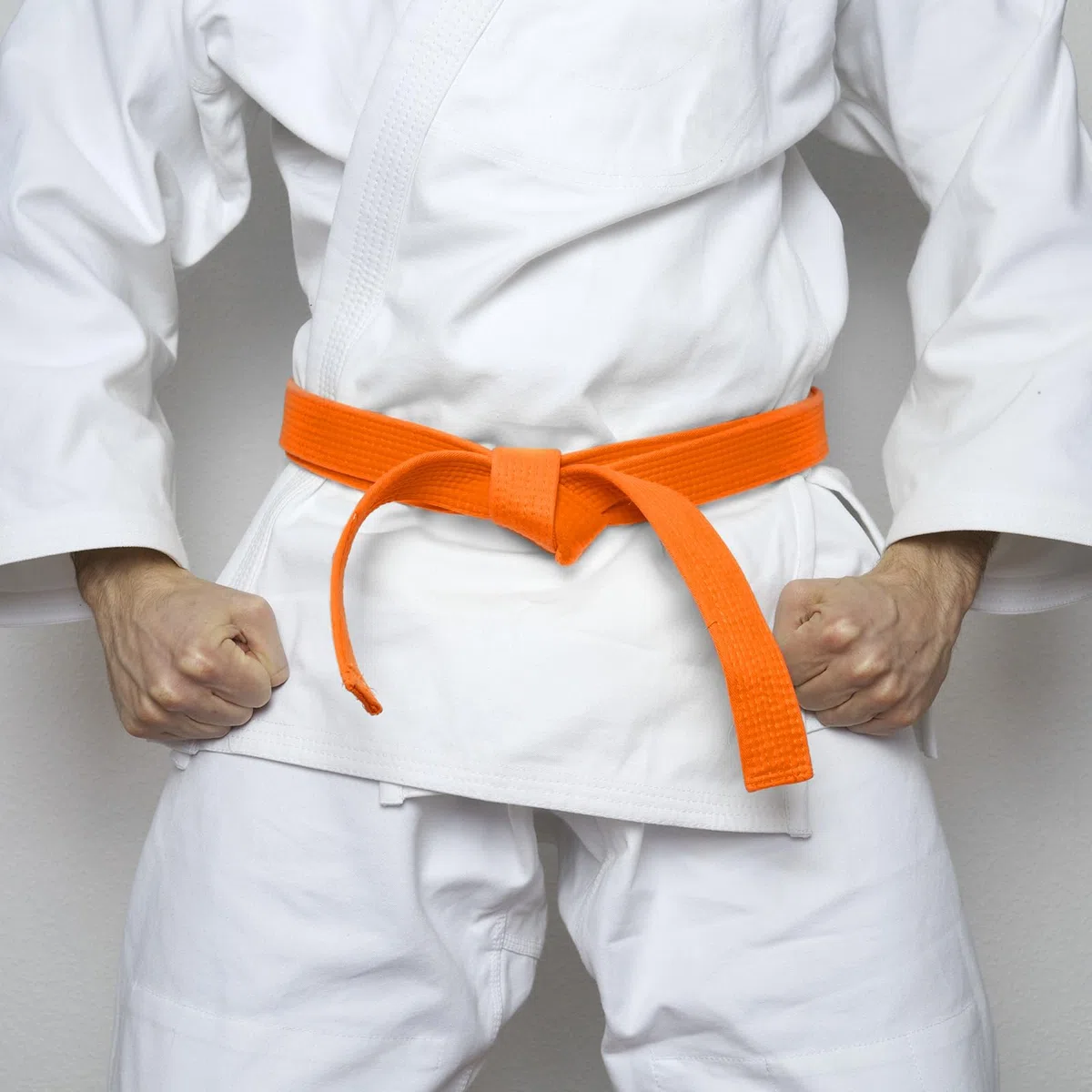 PATIKIL Cintura di Rango Colorata Taekwondo 1,6" x7,2 Piedi 2,2m, Cintura da Karate Judo Arti Marziali in Poliestere per Insegnamento Allenatore, Arancione