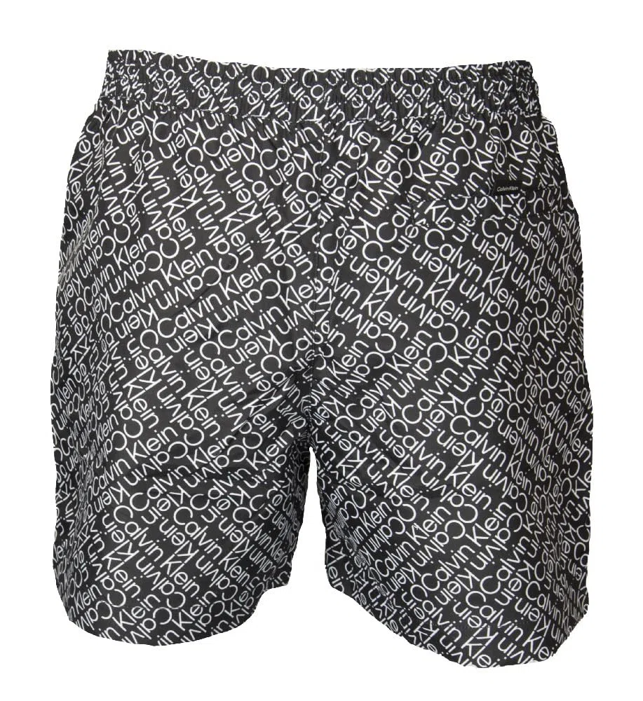 Calvin Klein Boxer Mare CK Piscina Uomo Swimwear con Logo Stampato Articolo KM0KM00813 Medium Drawstring