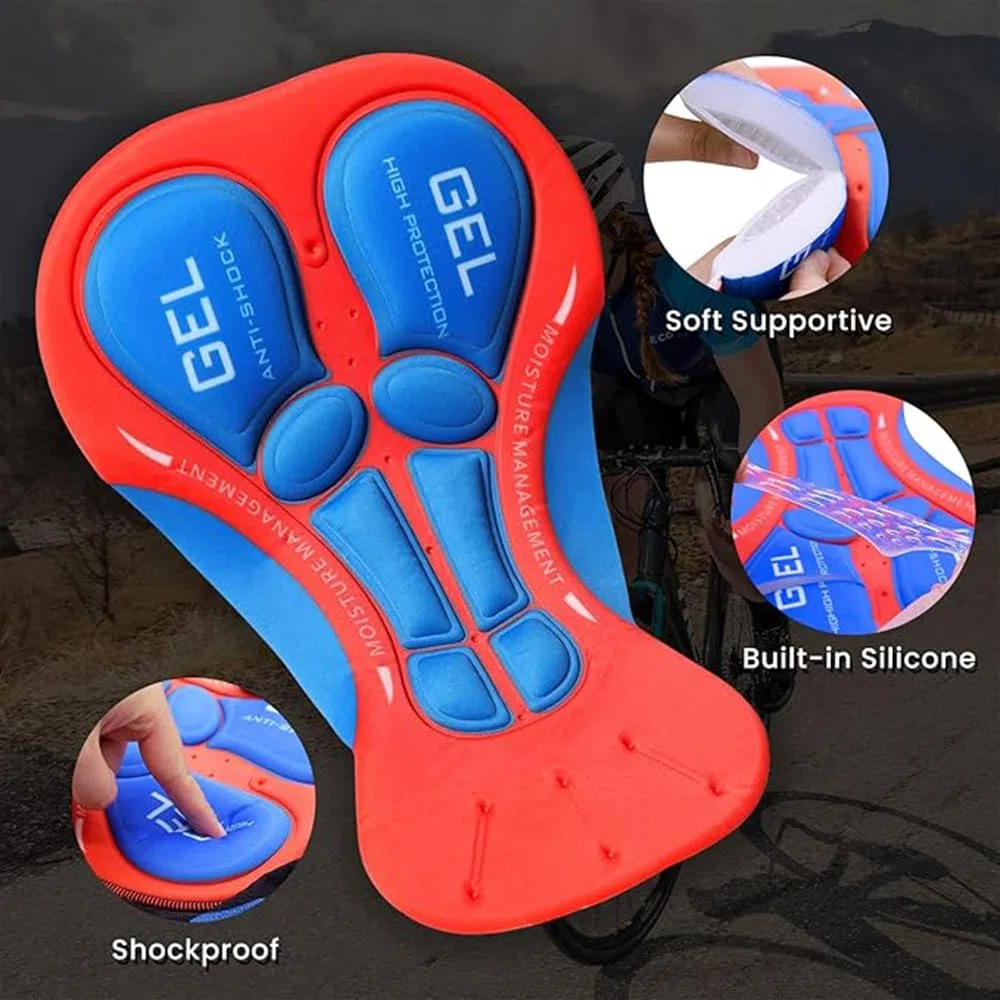 Traspiranti Pantaloncini da Ciclismo Uomo con Gel 5D, Ad Asciugatura Rapida Pantaloncini MTB Elasticizzati Pantaloncino Cargo Leggeri dalla vestibilità Ampia Pantaloncino da Trekking