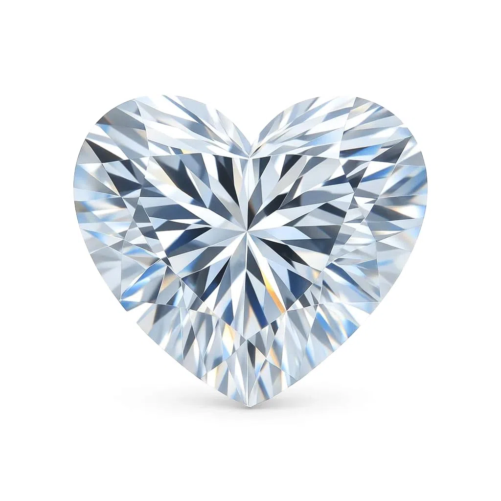 Moissanite a taglio a cuore 1 ct – VVS1 chiarezza, certificato GRA, 6.5 mm, Pietra preziosa, Moissanite
