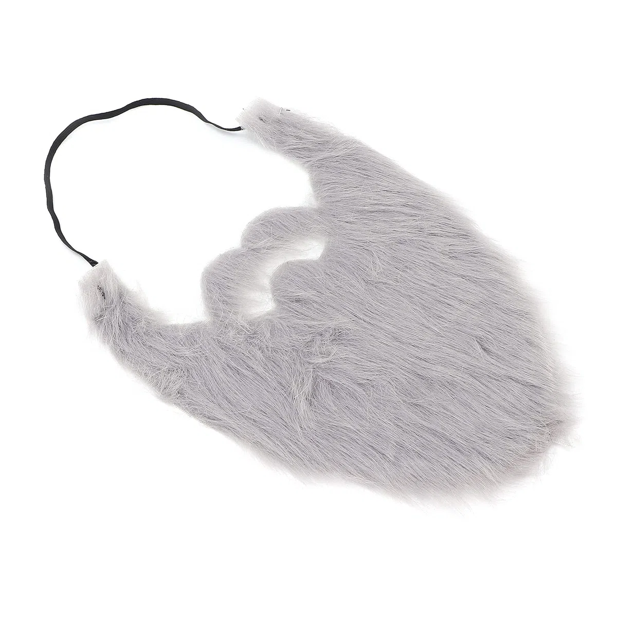 Barba Finta Festa di Halloween, Costume Facciale Barba Finta Maschile Baffo Finto per Forniture per Feste Grigio