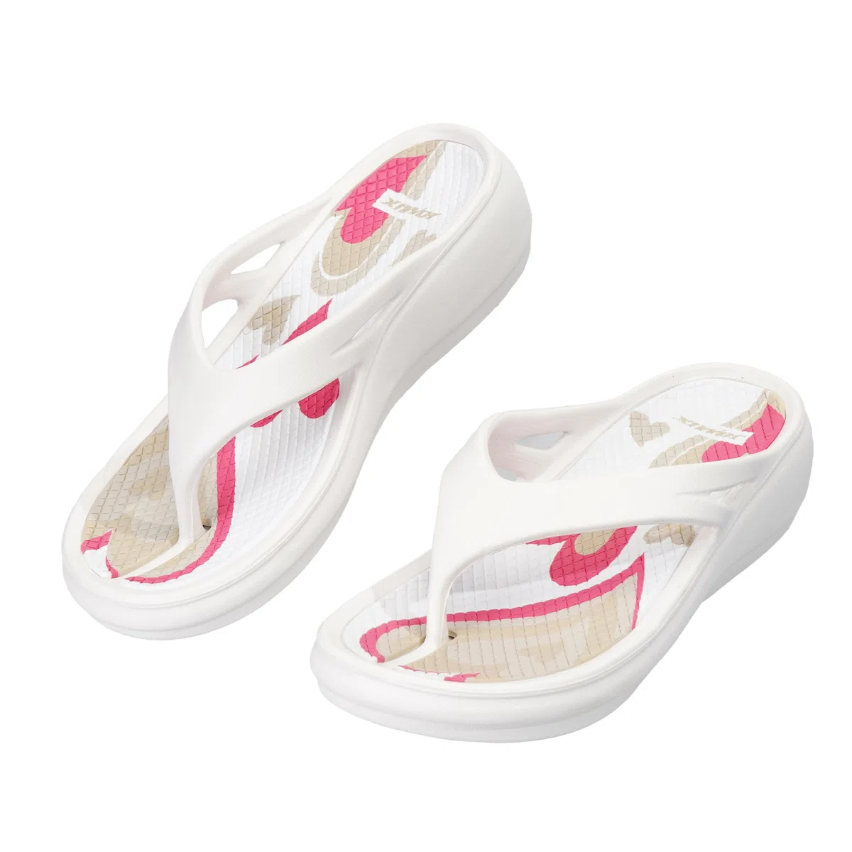 Infradito Donna Mare con Zeppa 5.5cm, Ciabatte Piattaforma in EVA Morbida e Leggera, Sandali Estivi con Suola Antiscivolo per Piscina, Casa e Doccia, Design Traspirante con Stampa Interna