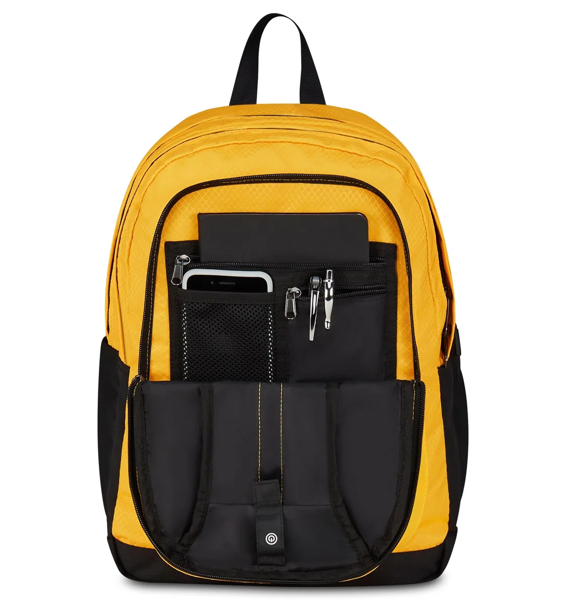 Invicta Jelek UP Led Zaino Scuola Superiori Ragazzo Ragazza, Tinta Unita, Grande, Scomparto PC, Tasca Borraccia, giallo