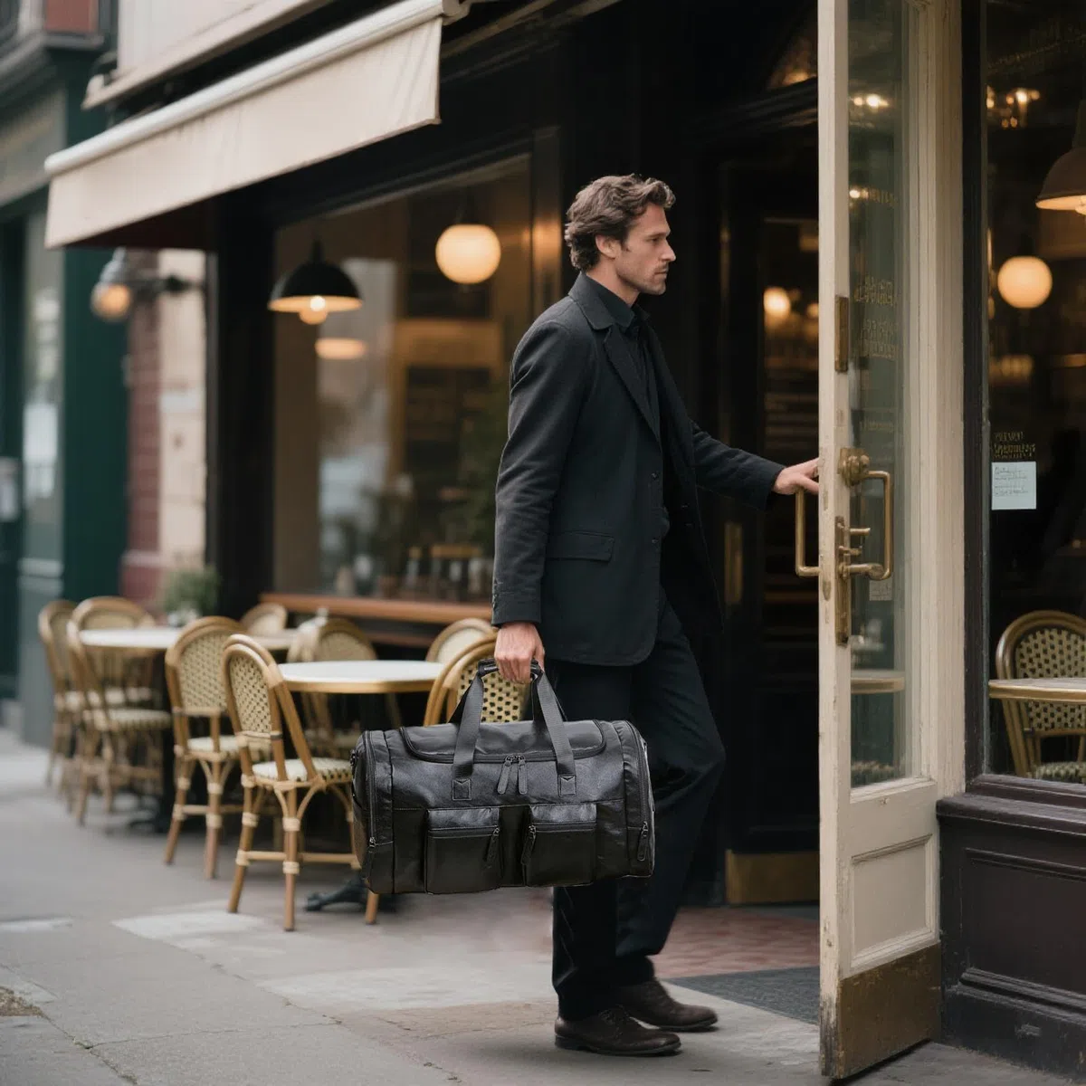 Borse Da Viaggio Duffle Per Uomini Pelle PU Grande Capacità Portatile | Borsa Da Viaggio Per Uomo Per Viaggi Duffel Per Fidanzato Padre Marito Viaggi Weekend Palestra Lavoro Business Scarpe Vestit