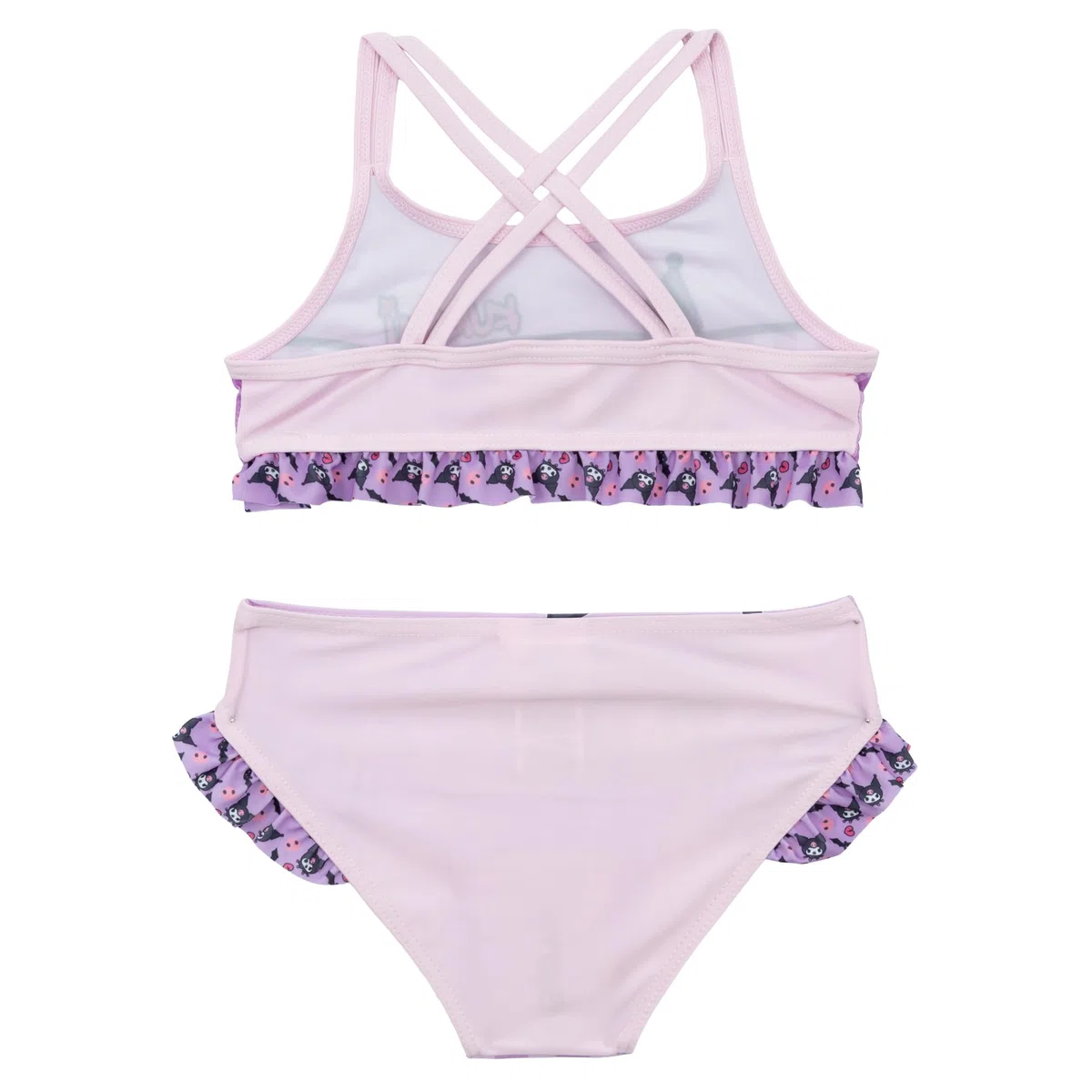 Hello Kitty Friends Bikini Bambina 2 Pezzi Costume Mare Piscina 82% Poliestere 18% Elastan Stampa Ufficiale Taglie 3-8 Anni Rosa e Giallo