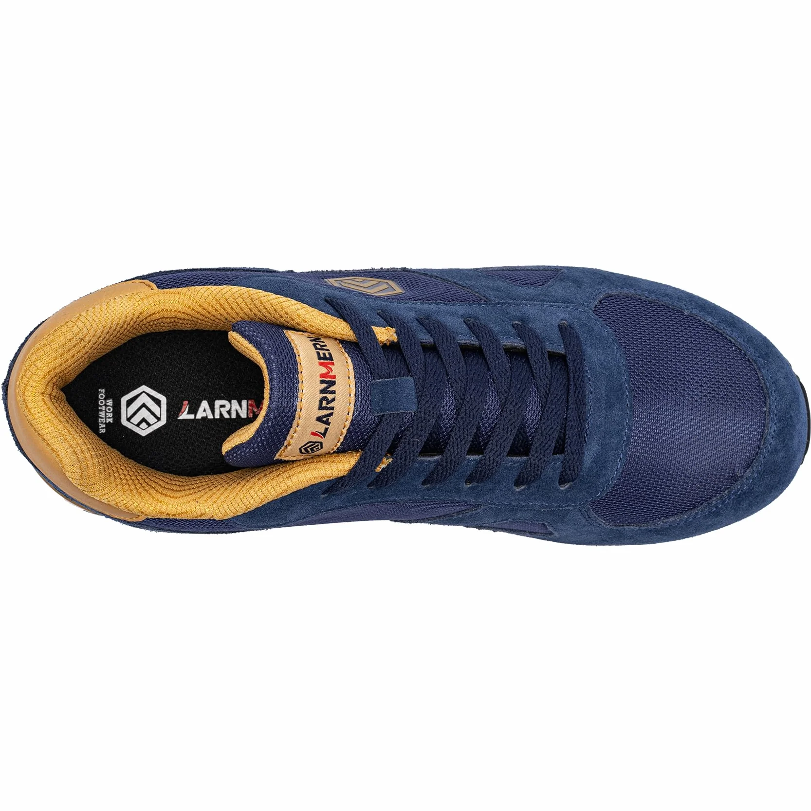 LARNMERN PRO Antinfortunistiche Uomo S1 SRC Antiscivolo Leggere Traspirante Scarpa da Lavoro con Punta in Acciaio Scarpe Sicurezza Comode 39-49EU