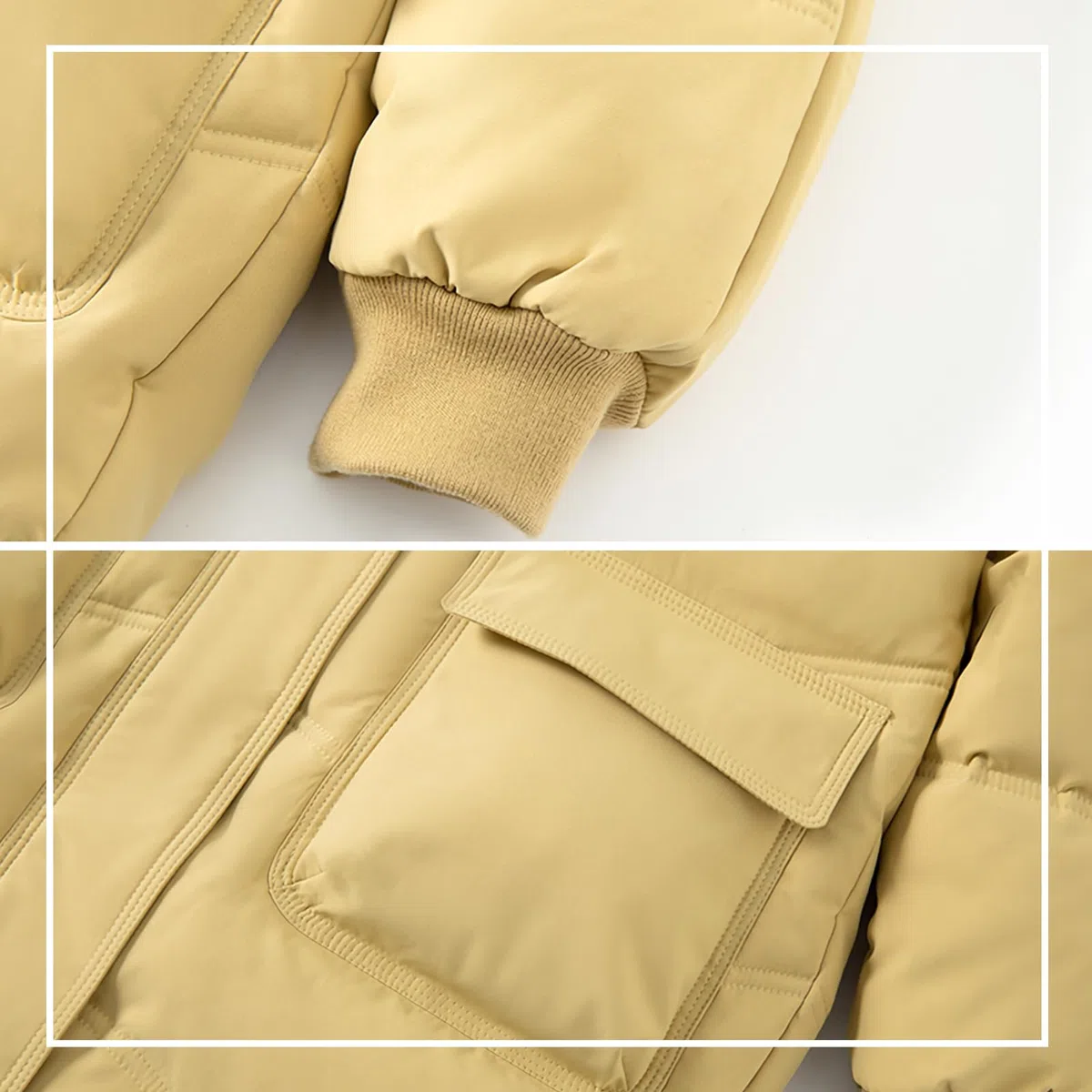 Cappotto Bambina con Cappuccio Giubbotto Tranpuntato Ragazza Giacca Piumino Caldo per Inverno