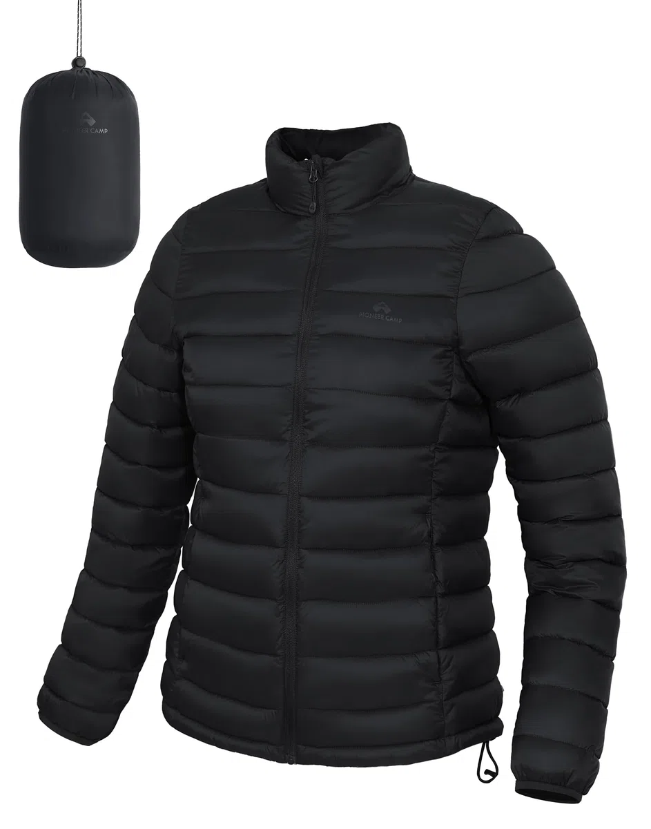 Pioneer Camp Piumino da donna ripiegabile invernale leggero trapuntato cappotto idrorepellente isolato termico caldo capispalla