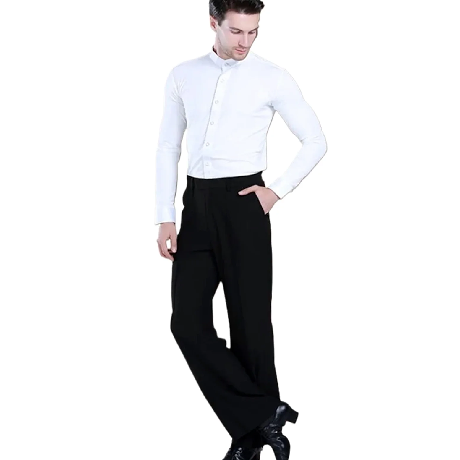 Pantaloni per Balli Latini Pantaloni da Ballo Latino Uomo, Pantaloni Uomo/Ragazzo, Allenamento/esibizione for la Danza, Moderni, Sala