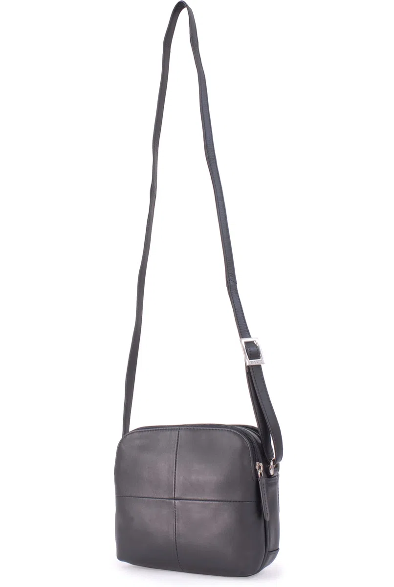 VISCONTI - Borsa a Tracolla Piccola in Vera Pelle - Borsetta Donna - Borsa a Mano con Tracolla Regolabile - 18939 Holly
