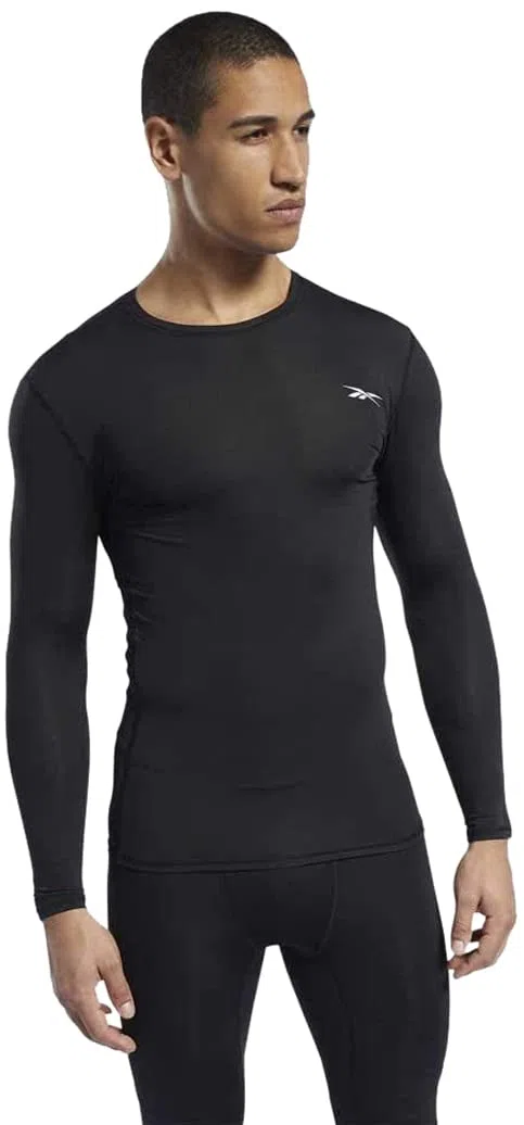 Reebok Workout Ready Compression Camicia a Maniche Lunghe Uomo