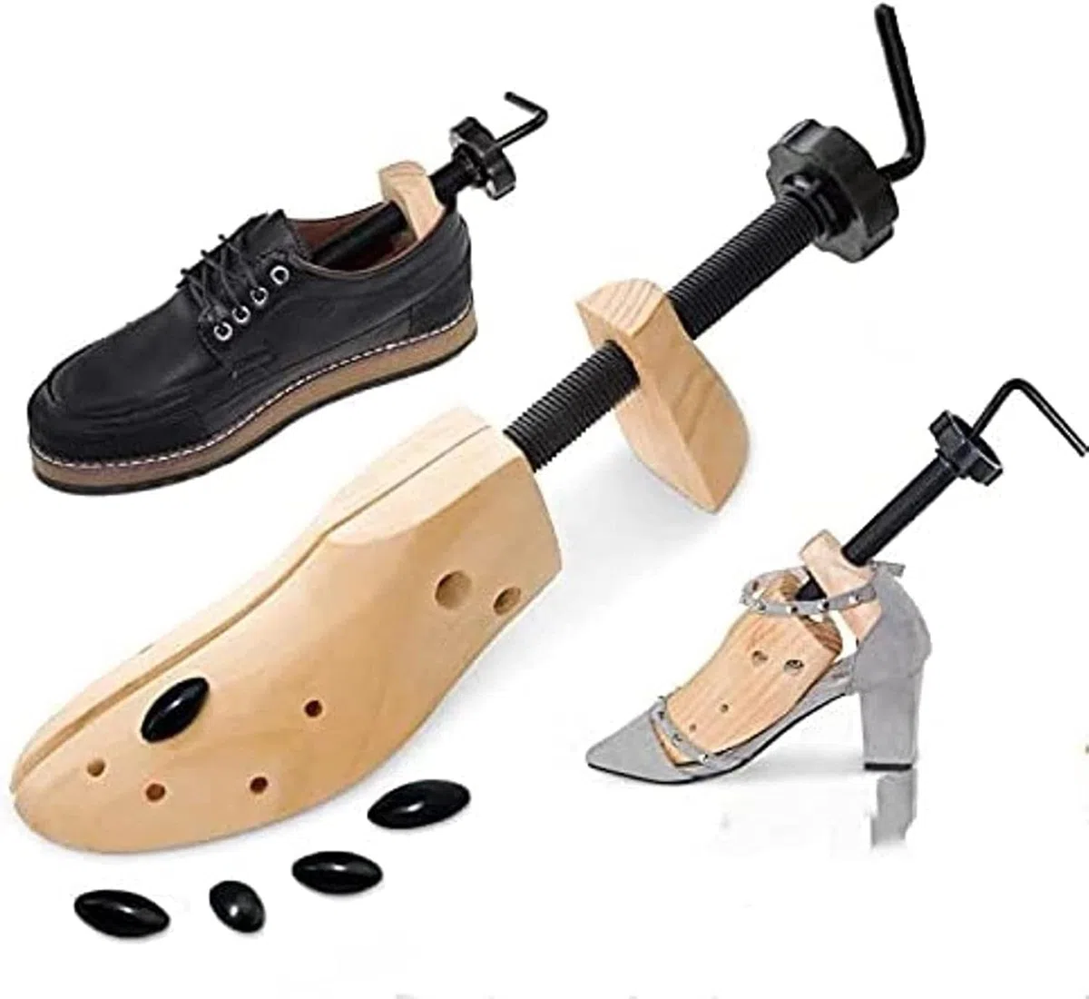 Barella per scarpe professionale Supporto per scarpe in legno Espansore per scarpe in pino Ultima scarpa Scarpe in pelle Stivali Scarpe stereotipate Espandi Supporto per scarpe in legno Albero pe