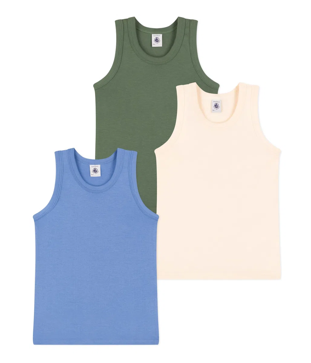 Petit Bateau Canotte Senza Maniche Bambini e Ragazzi
