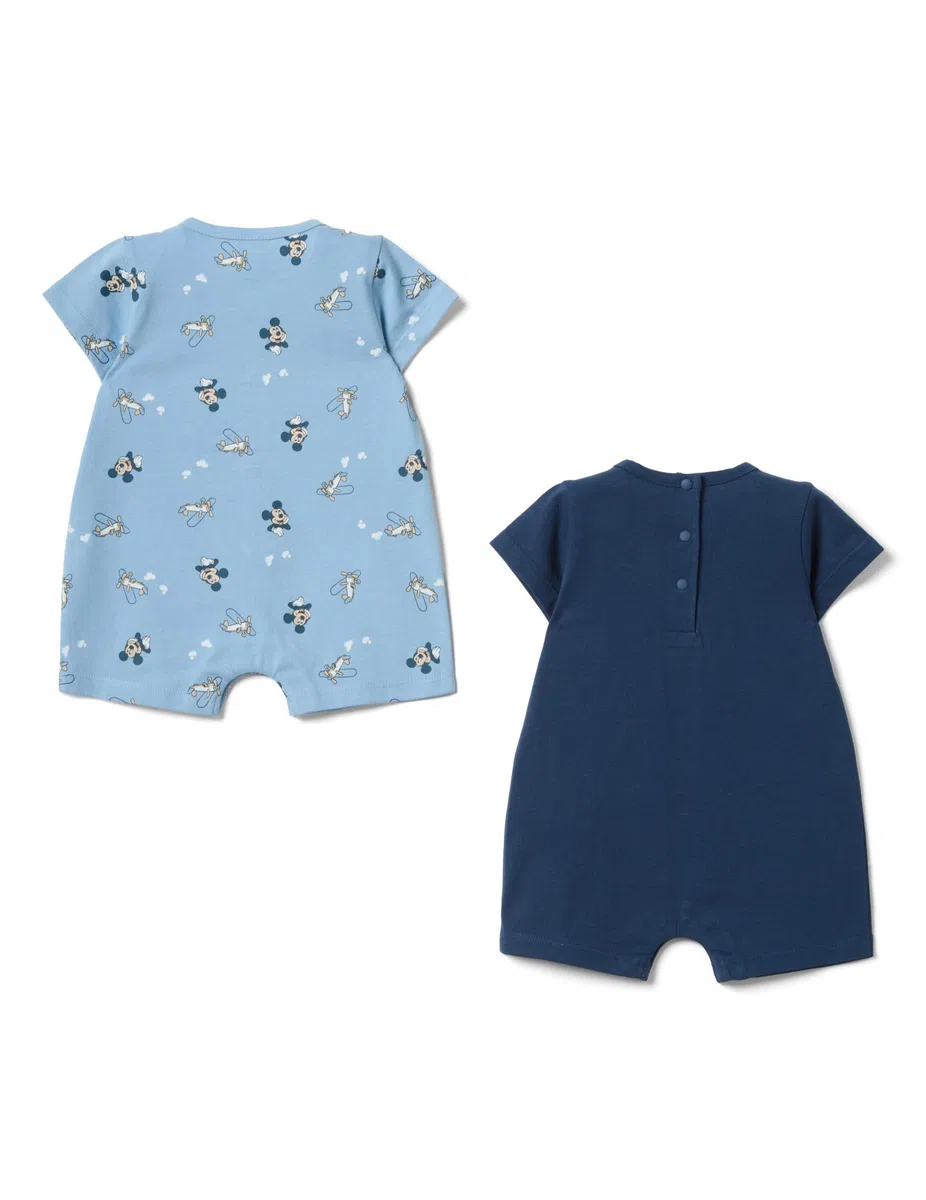 OVS KIDS Bipack tutine in puro cotone multicolor da neonato con Topolino