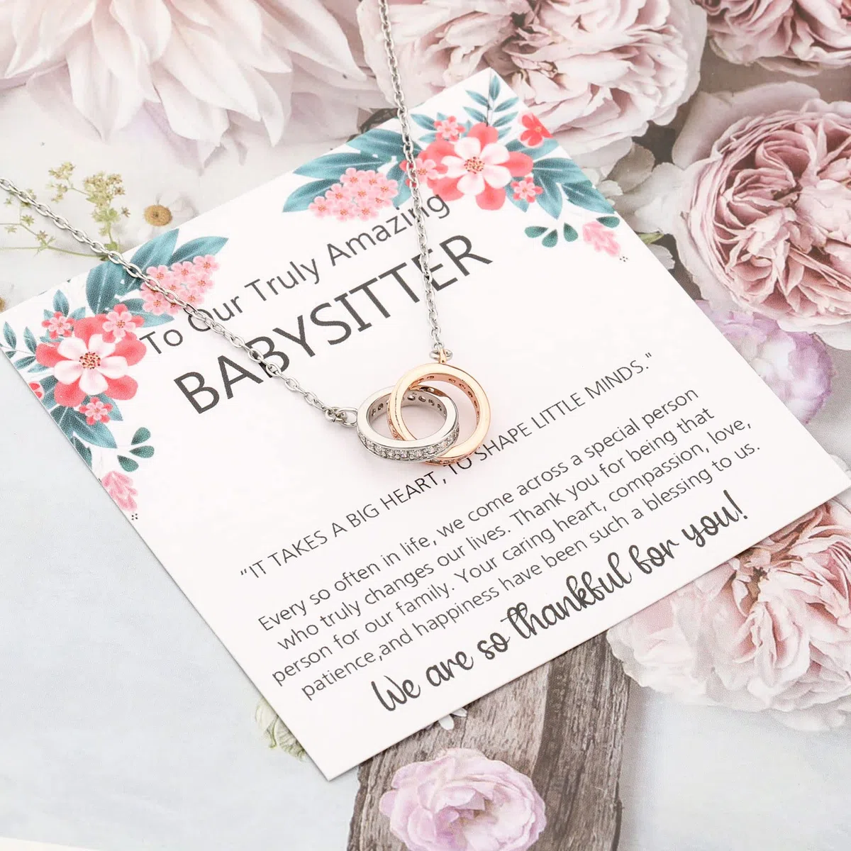 Babysitter Regalo Caregiver Regalo Babysitter Collana Regalo Babysitter Apprezzamento Regalo Nana Regalo Migliore Tata Regalo