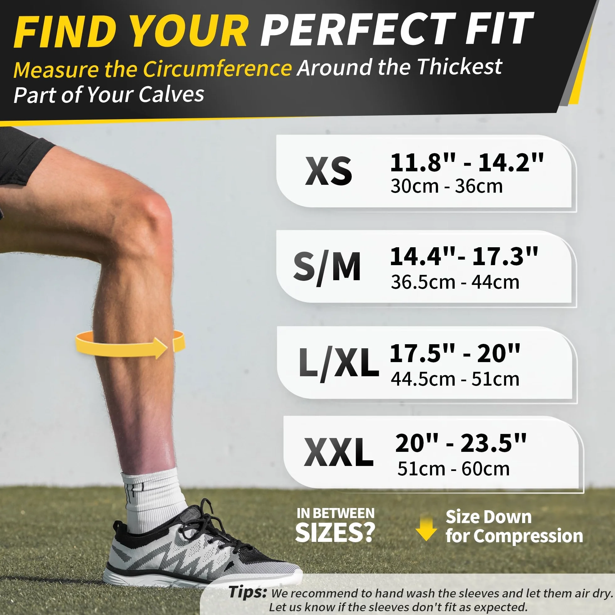 CAMBIVO Polpaccera Compressione Uomo Donna x2, Calze a Compressione, Gambaletti Compressione, Fascia Polpaccio Compressione, Calze Sportive per Corsa, Fitness, Sport, Calcio, Ciclismo, Vene Varicose