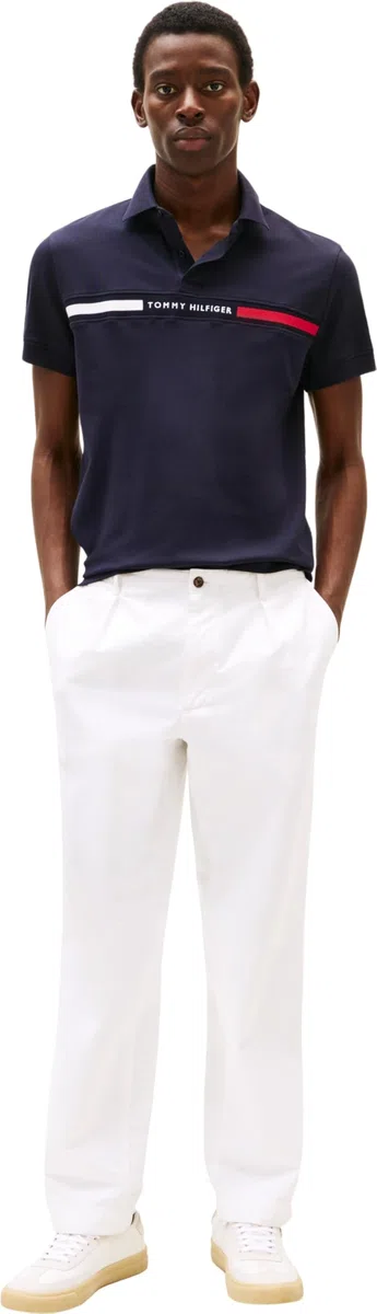 Tommy Hilfiger Uomo Maglietta Polo Maniche Corte Chest Insert Regular Fit