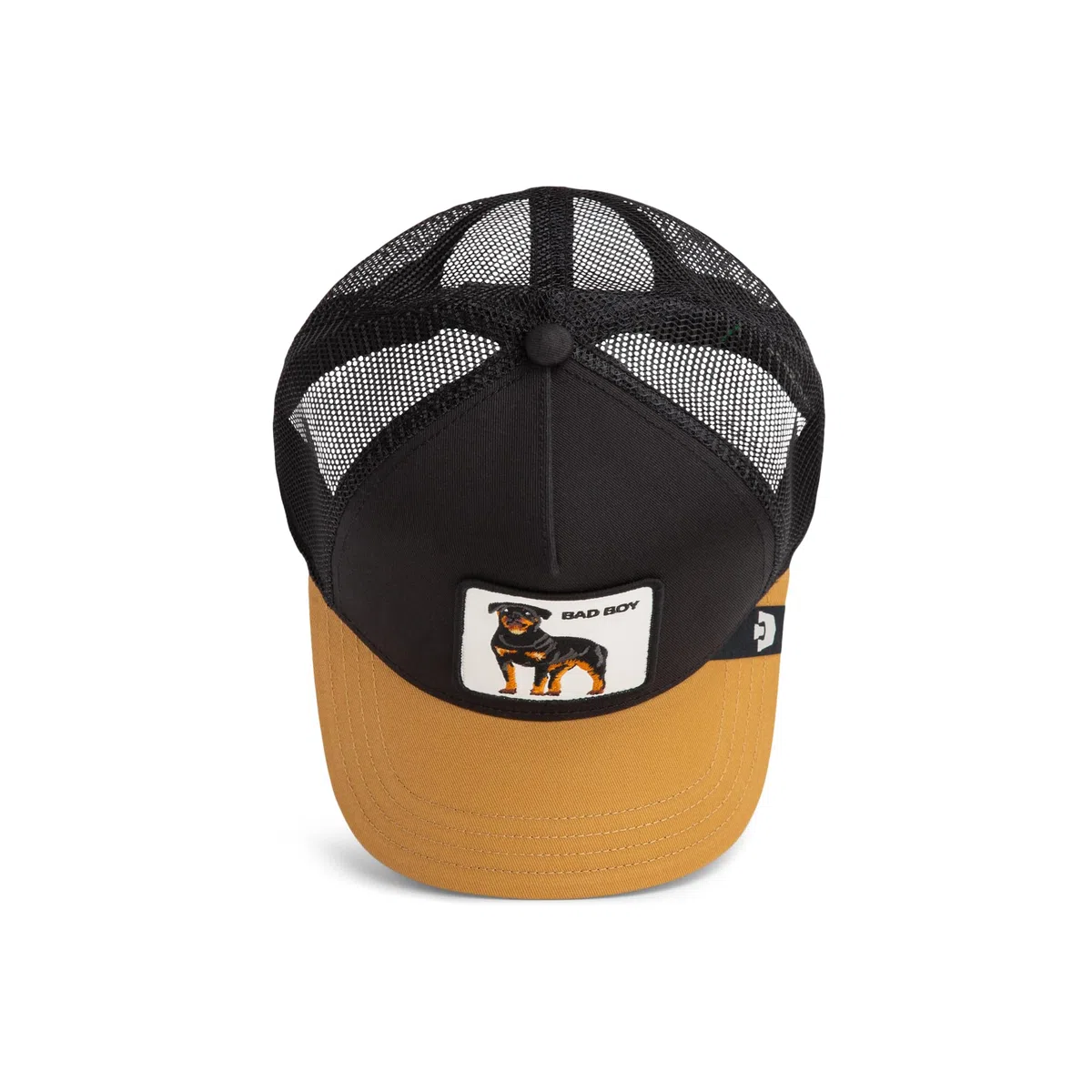 Goorin Bros. Cappello Bad Boy Trucker cap Misto Poliestere Nero/Giallo Unisex
