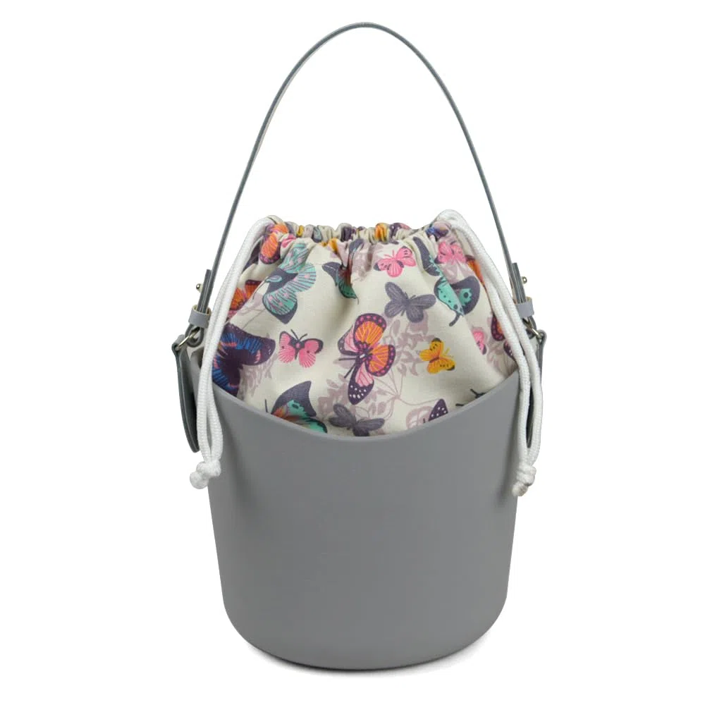 nuovo Coulisse Tessuto Tela Interno Tasca Fodera per Obasket Obag Borsetta Inserto per O Bag (Modello 2)