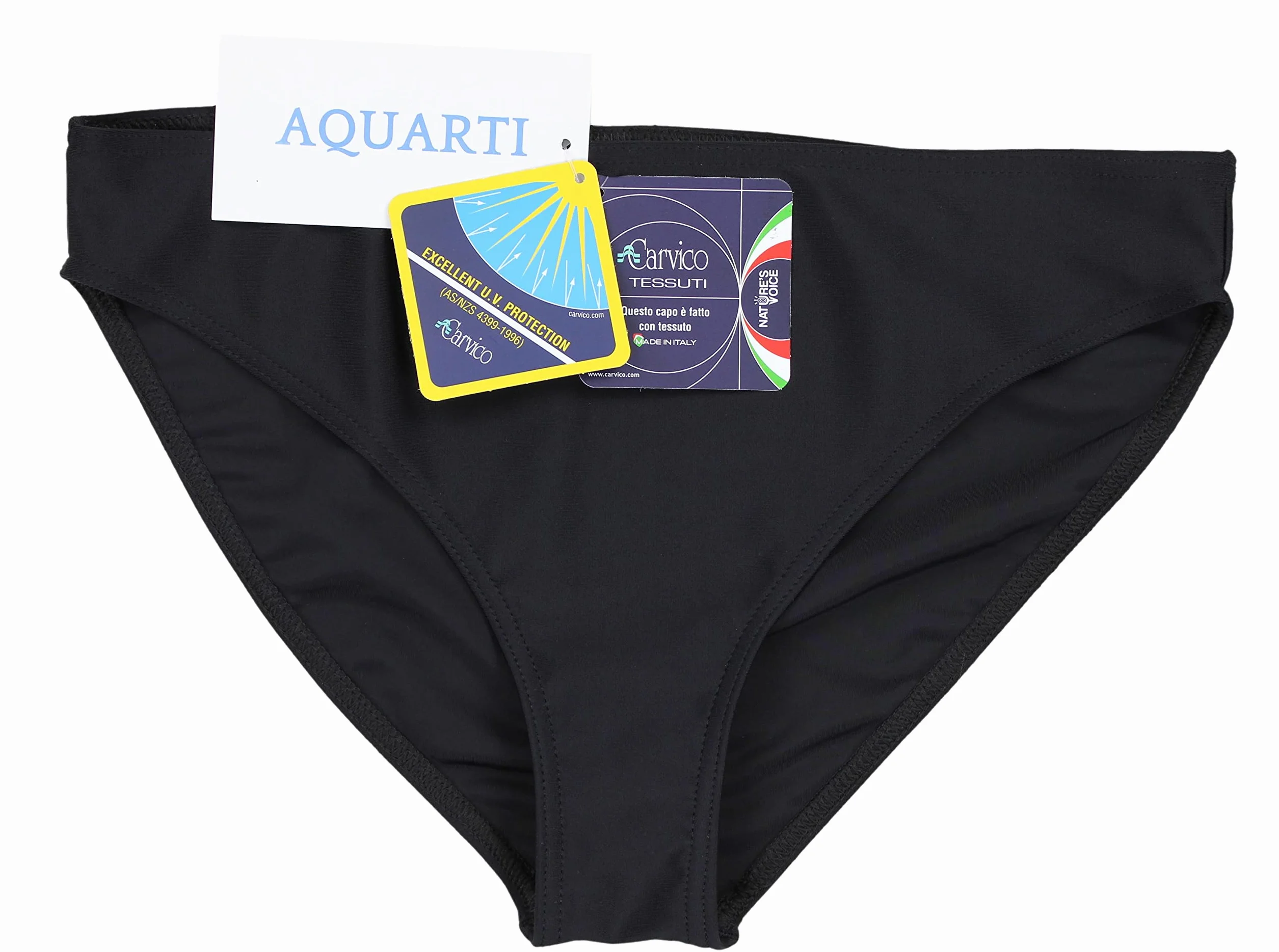 Aquarti Slip Bikini Donna Vita Media – Slip Costume Donna in Tinta Unita con Taglio Classico