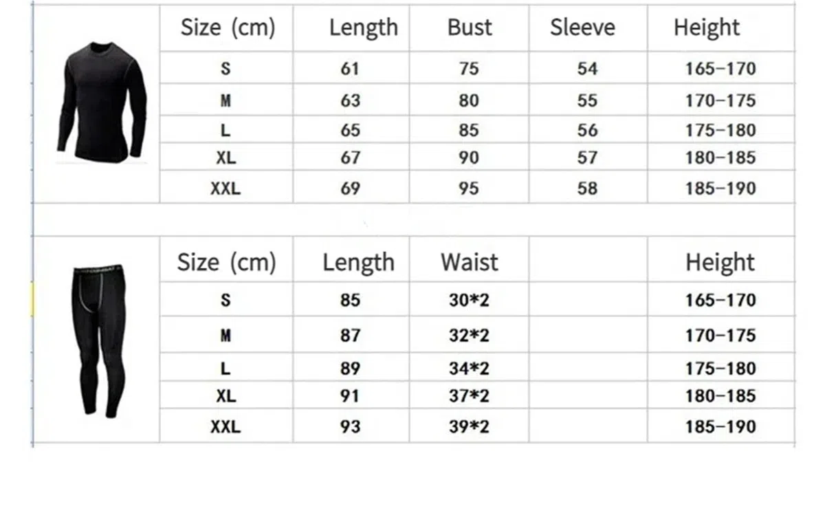 Set Termici Da Uomo Set da corsa da uomo autunno inverno caldo peluche aderente camicia sportiva top pantaloni legging set allenamento maschile fitness palestra abbigliamento sportivo Per Sci，Corsa(Bl