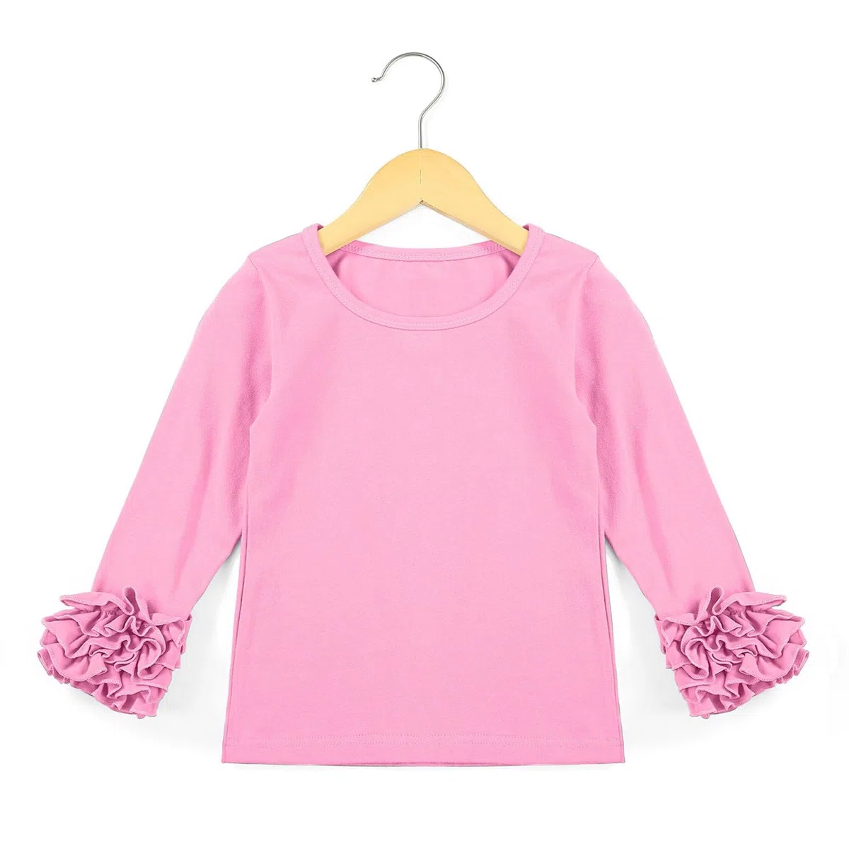 FGUUTYM Camicetta invernale base per ragazze e ragazze con camicetta in pizzo a maniche lunghe, casual, scollo rotondo, per bambini da 1 a 8