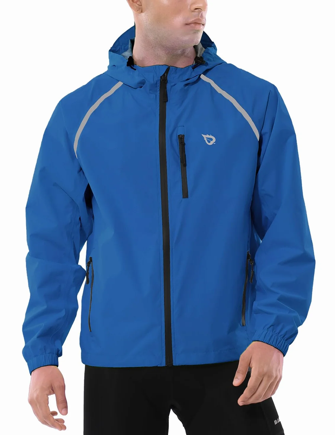 BALEAF Giacca da ciclismo da uomo, impermeabile, traspirante, giacca a vento, giacca a vento leggera, da trekking, giacca da ciclismo