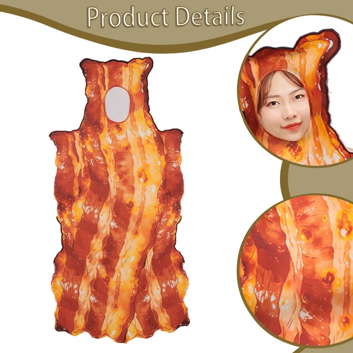 Harilla Costume da cosplay di carne, vestito da gioco di ruolo per feste di Halloween