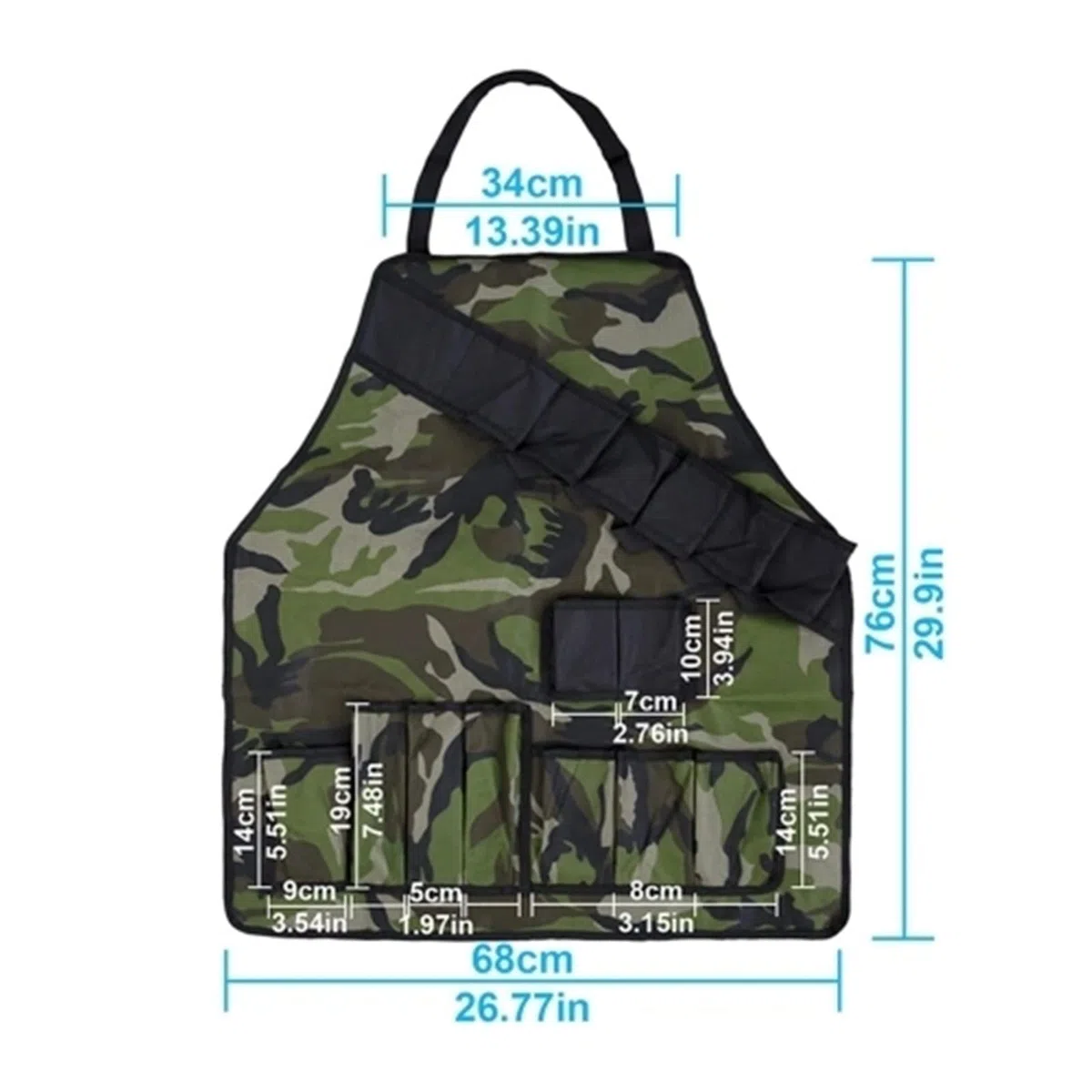 Grembiule da lavoro Grembiule for attrezzi Grembiule for attrezzi da giardino con vita regolabile Grembiule con tasche Grembiule for uomo e donna