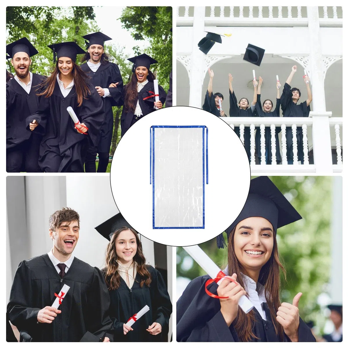 Fascia di Laurea 2026 Classe 2026 Articoli Divertenti Per Feste | Sciarpa Lunga Porta Contanti per Adulti Studenti Cerimonia Evento Festa Foto Scuola Superiore Università
