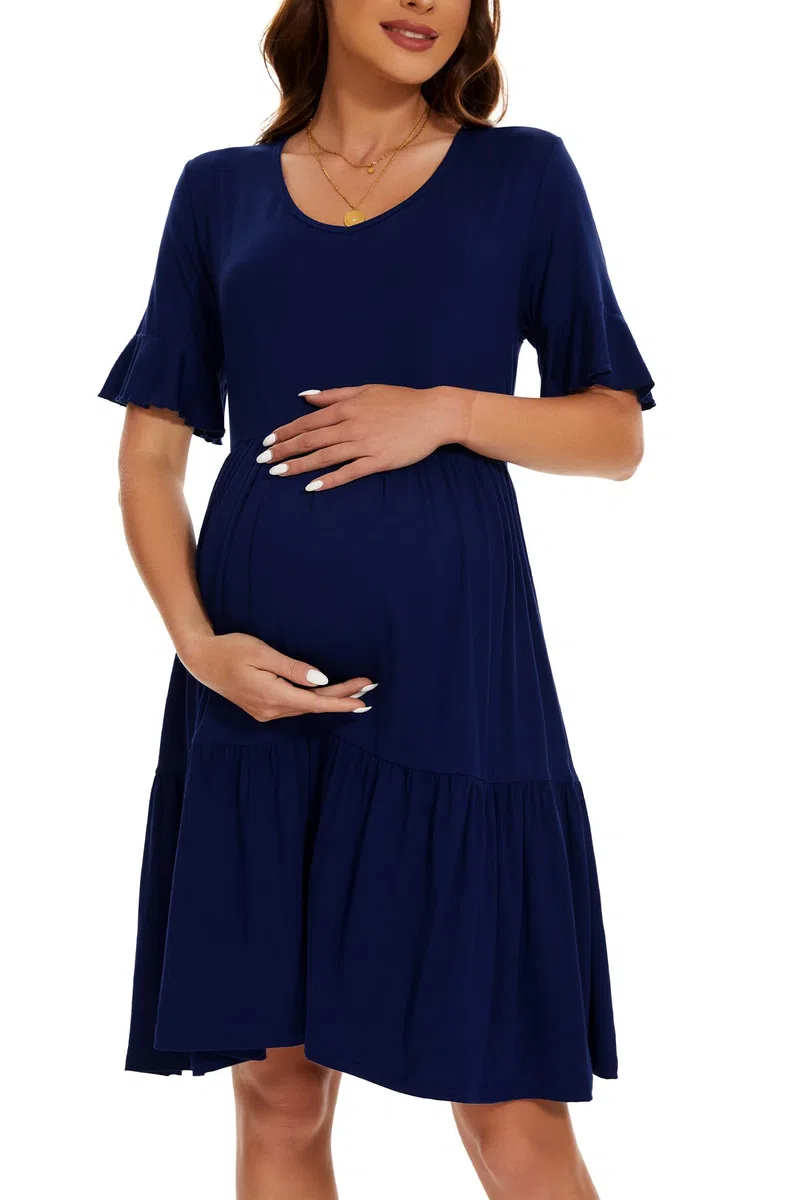 Smallshow Vestiti Premaman Estivi Abito Vestito Elegante Premaman Donna