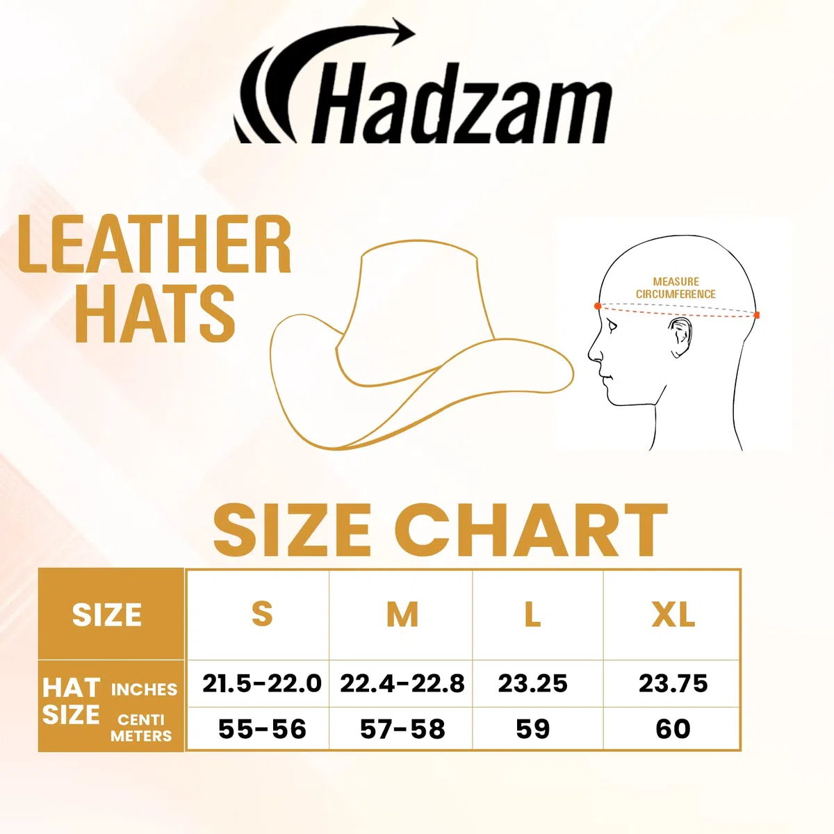 HADZAM Cappello da cowboy in pelle Outback stile occidentale per uomini e donne