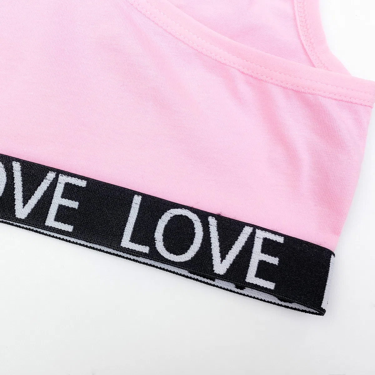 Channo Set per Ragazza in Cotone Intimo: Top senza ferretto con spalline larghe e slip a culotte confezione da 3 pezzi