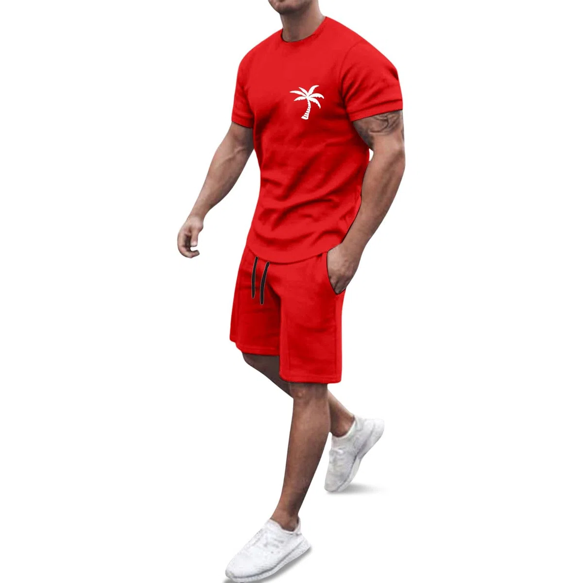 Completo Estivo Uomo Tuta Sportiva Estiva Da Uomo 2 Pezzi Magliette Manica Corta Polo Jogging Suit Shirt Set Pantaloni Corti Business Tuta Per Il Tempo Libero Set Completino Comodo Sportiva Estivo