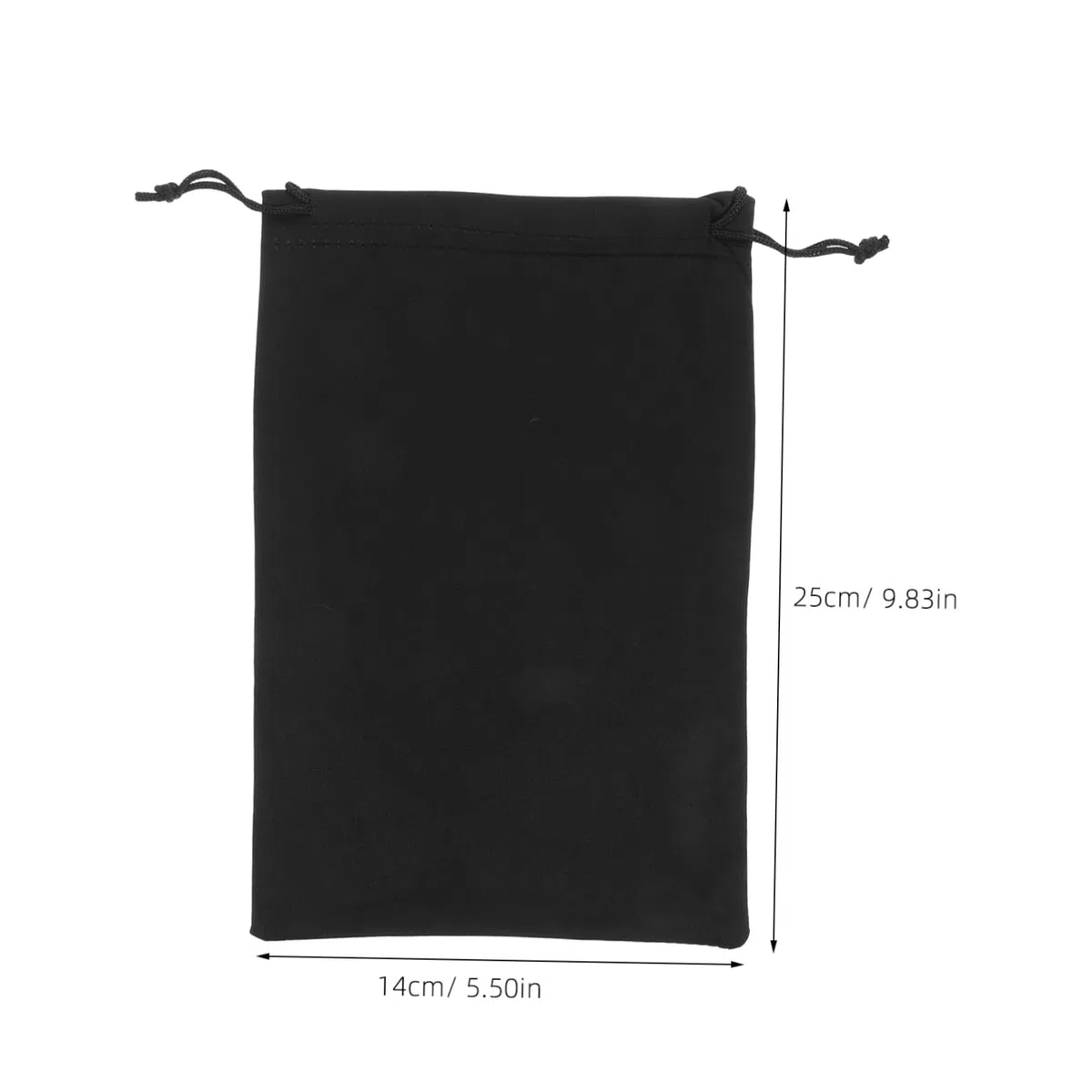 YARNOW Custodia Per Occhiali Da Sci e Maschera Da Neve in Microfibra Nera 25x14 Cm, Set 10 Pezzi Leggeri e Protettivi Per Trasporto e Conservazione, Per Sport Invernali e Outdoor
