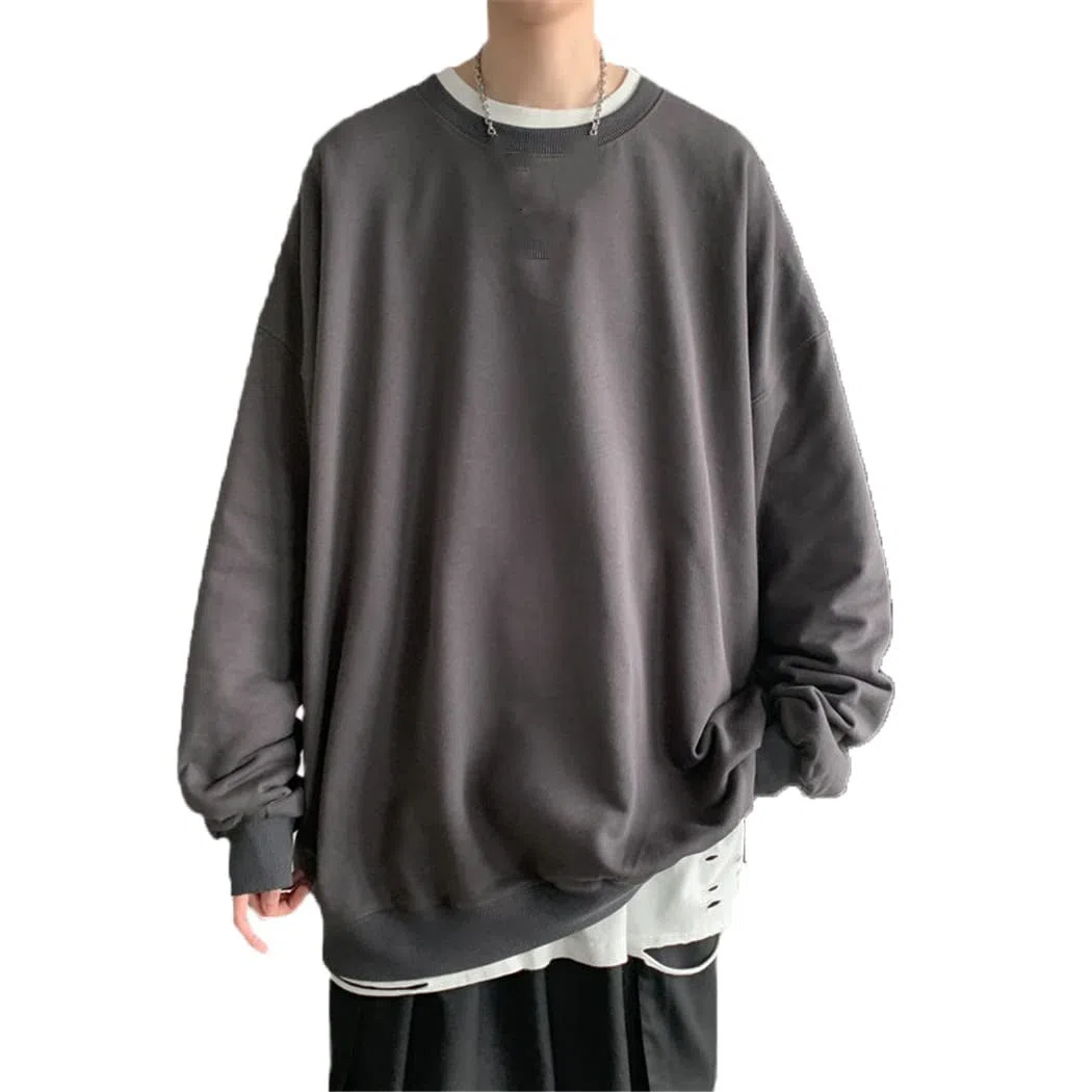 Uomini Nero Bianco Felpe Con Cappuccio Hip Hop Punk Pullover Streetwear Casual Oversize Coreano Harajuku Felpa, 1, L